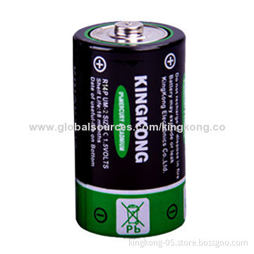 R14 C Size Super Heavy-duty Carbonic Battery, 2,200mAh Capacity